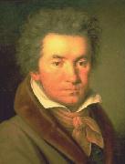 unknow artist Portrait de Ludwig van Beethoven en 1815 oil painting reproduction